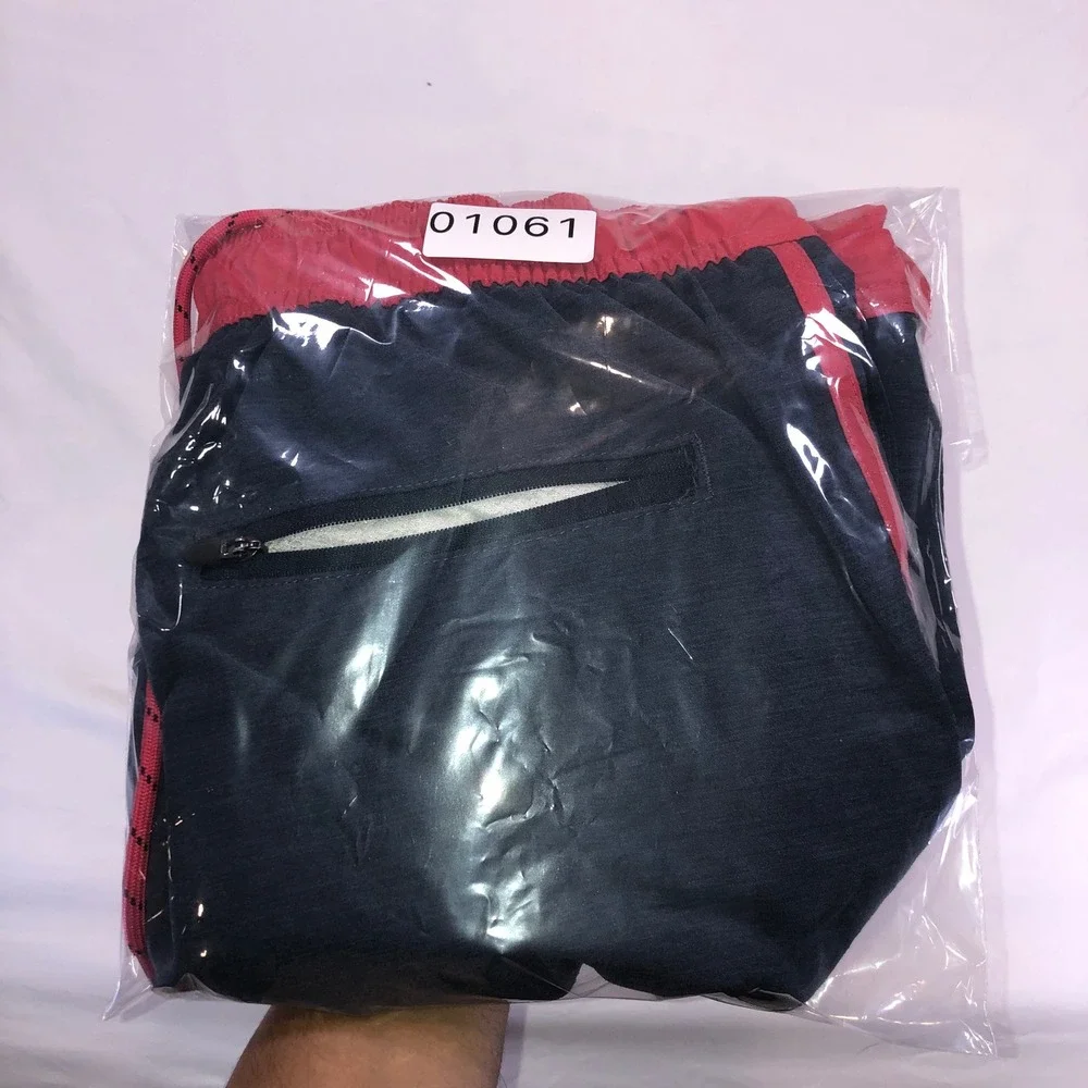 George Mens Swim Trunks Blue Cove Red Trim Board Shorts Size M 32-34 GM29397
